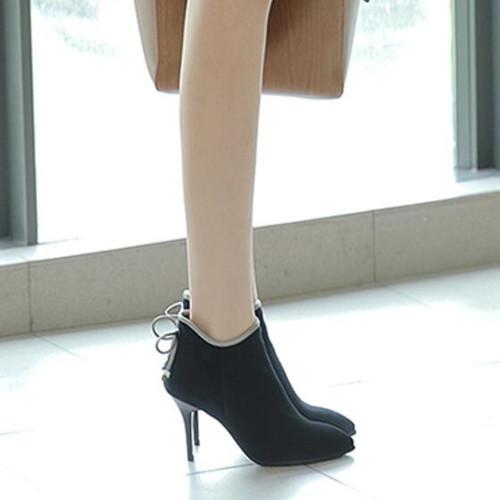 比较女人味又显年轻的高跟短靴,高跟短靴欧美气质女神范细跟