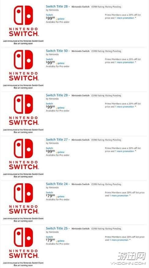 switch即将发布的游戏2024,switch18年款