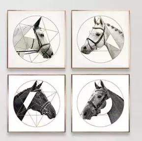 挂画这样选满屏的高级感,挂画极简侘寂轻奢挂画