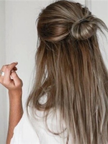 适合长发的甜美发型扎法,长发可爱风发型扎法