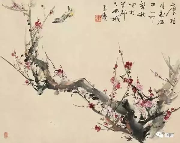 花鸟大师王雪涛画梅,王雪涛花鸟画图片梅花