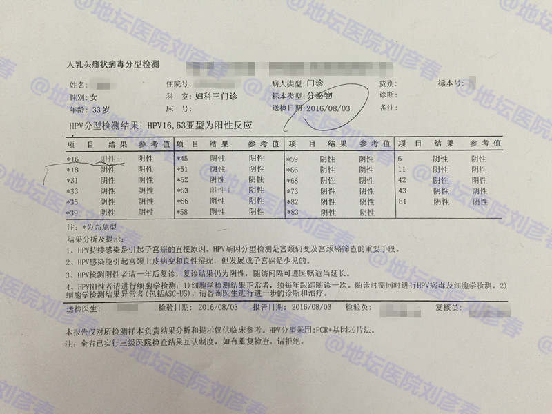 宫颈锥切后新感染hpv53型,宫颈活检低度病变hpv感染