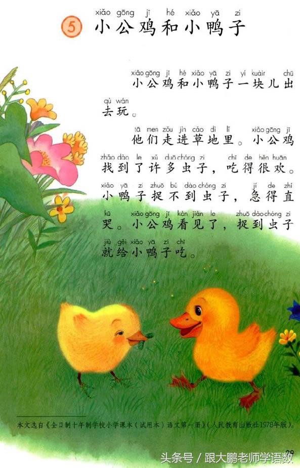 一年级部编版语文下册要点,部编版小学一年级下册语文预习单