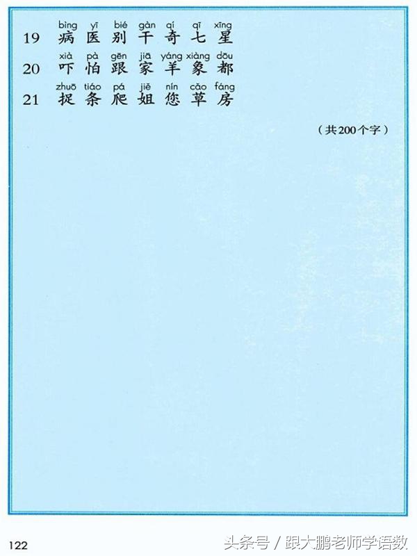 人之初语文一年级下册预习图片,部编版语文一年级下册课文预习