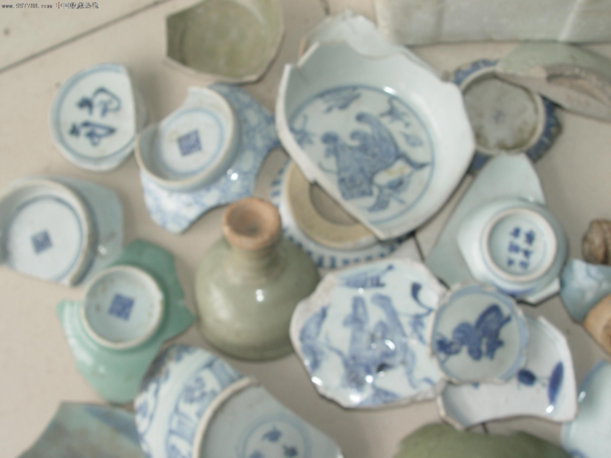 残缺瓷片改造,残缺之美的瓷器