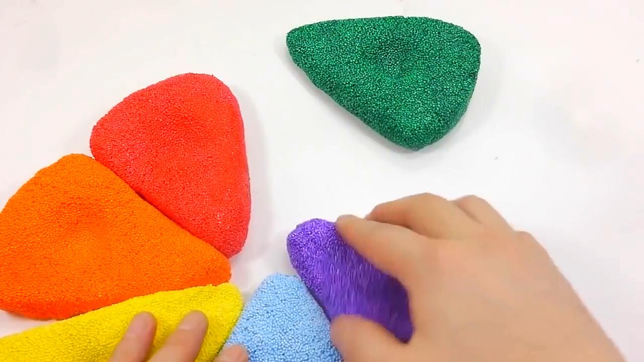 创意动力沙教程，DIY如何制作五彩冰激凌蛋筒