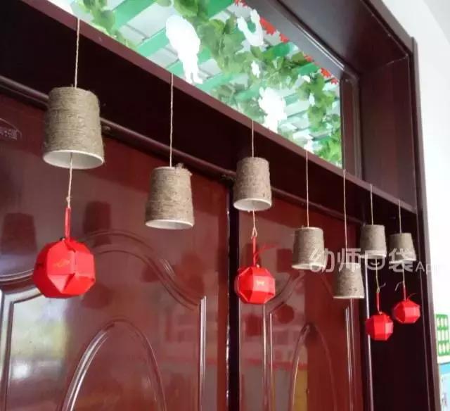 废旧材料创意吊饰,虎年新年环创废旧材料吊饰幼儿园