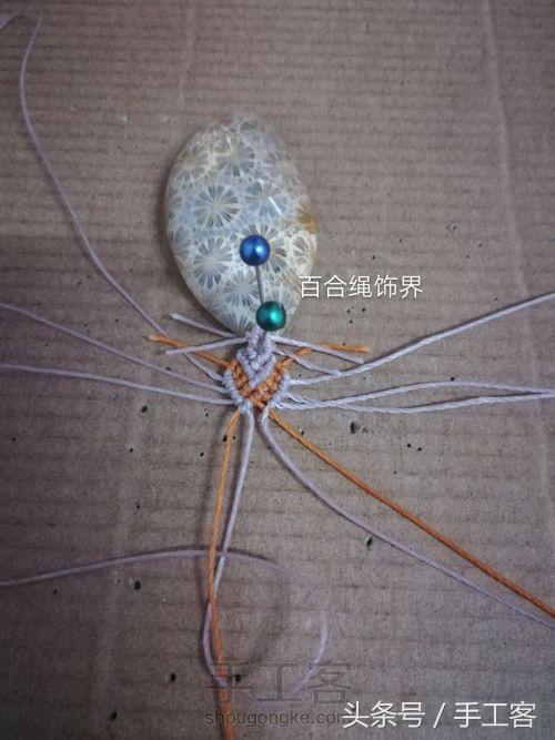 编绳项链背云的编法,宝宝平安扣编绳项链编法