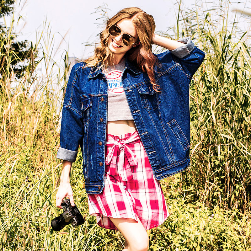 显高级感的小清新穿搭手绘图片,复杂插画简单穿搭