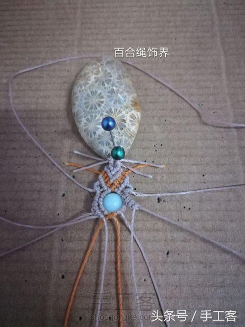 福盘吊坠项链怎么编绳好看,平安扣吊坠红绳项链编绳教程