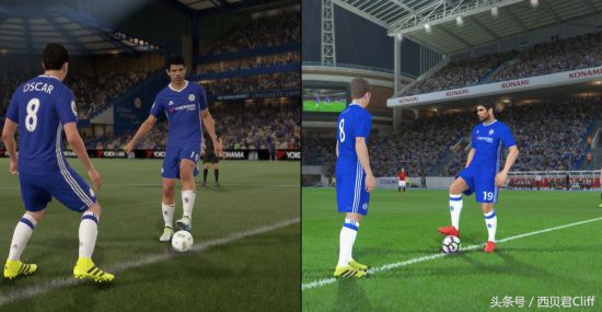 实况足球2020和fifa足球世界,fifa23对比实况足球2023
