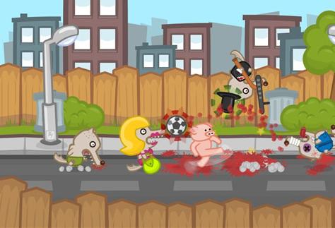 steam上小猪扔菜刀的游戏,游戏小猪砍狼