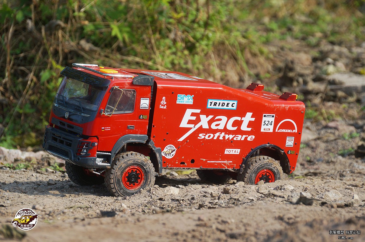 拉力卡车模型开箱测评 (静点拉力卡车模型路试)