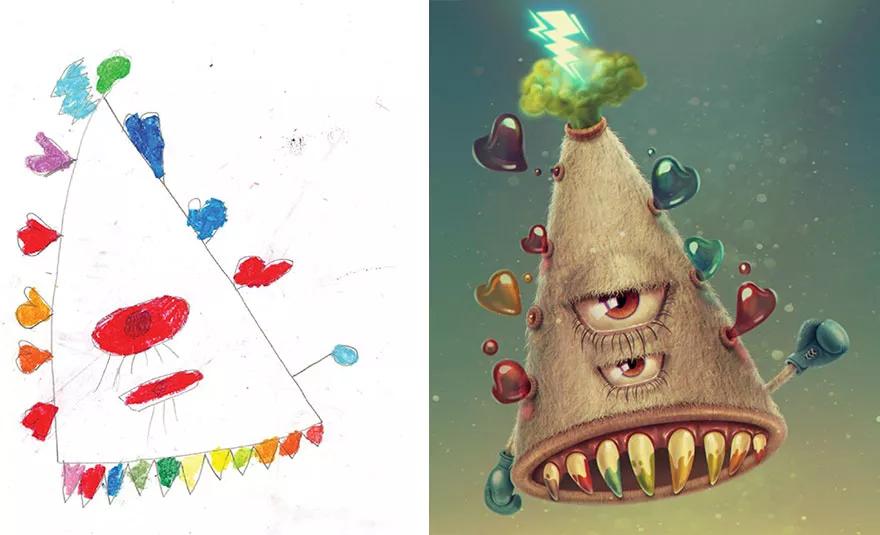 超级震撼的儿童彩绘涂鸦,美国儿童涂鸦绘画