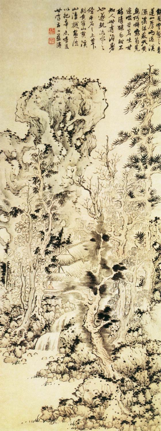 清代山水画图片大全曝光,清代山水画真迹图片