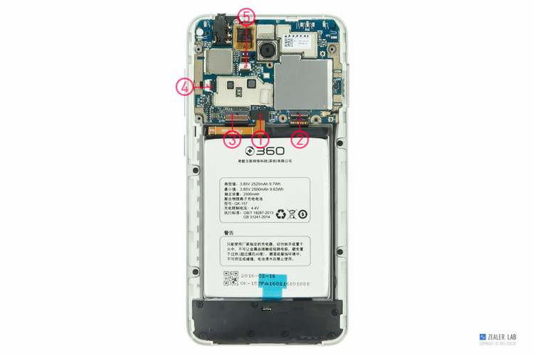 拆解360拇指相机,360f4手机