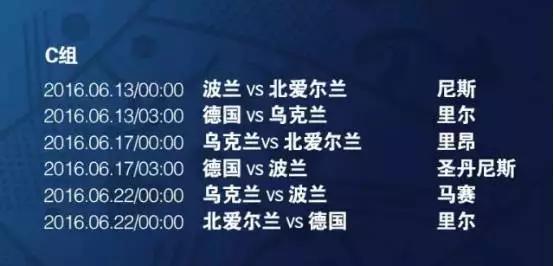 2016欧洲杯葡萄牙赛程,欧洲杯赛程表全部