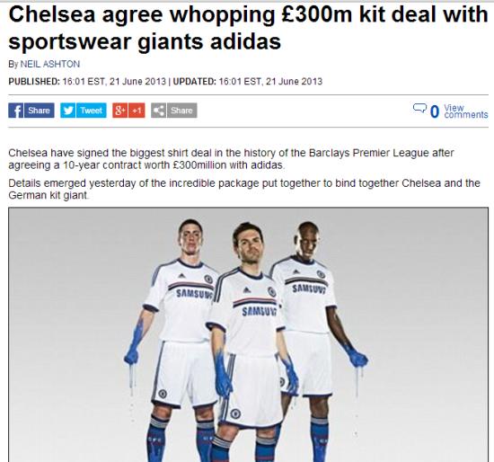 阿迪达斯切尔西联名,切尔西有解约的吗