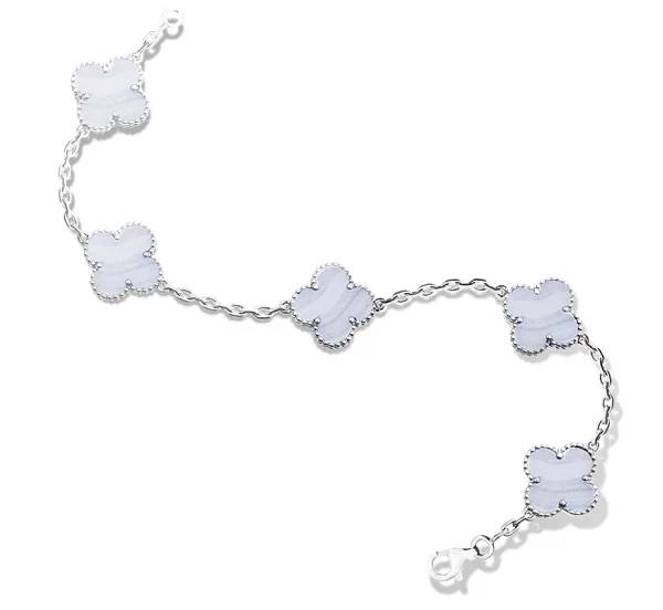 VCA梵克雅宝四叶草古典系列5花手链