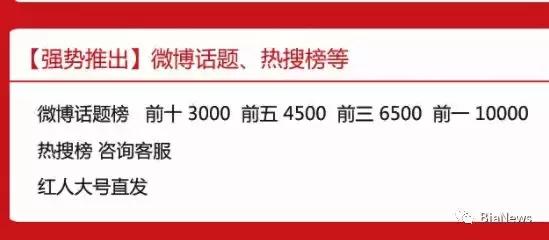 微博曝光热搜刷榜名单,但你知道上热搜要多少钱吗?