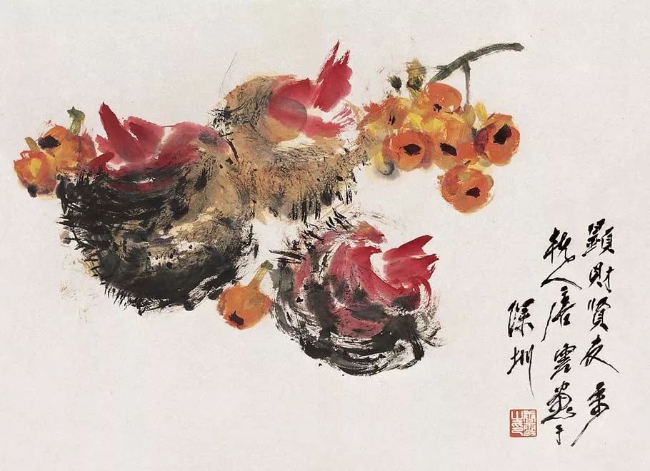 唐云早期花鸟作品欣赏,唐云先生花鸟条幅全集