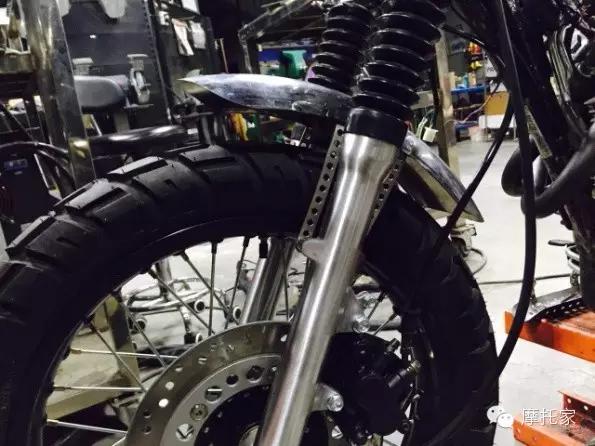 鑫源400复古摩托车改装案例,鑫源摩托复古改装