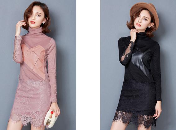 2015新款打底蕾丝长袖,今年最爆款加绒蕾丝打底