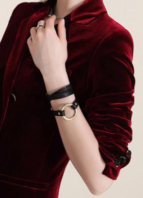 露手腕的季节来了黄金手镯,露手的季节纯银手镯