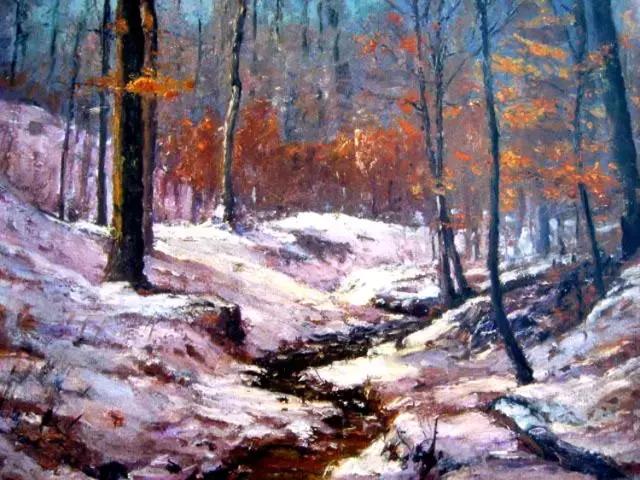 意象油画名家作品,当代中国油画名家写生风景