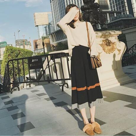 韩风短款豆沙粉羽绒服搭配,韩风淑女穿衣搭配图片