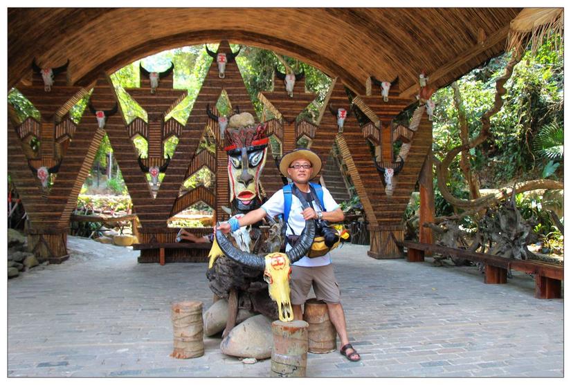 海南三亚槟榔谷的美景,三亚槟榔谷游记