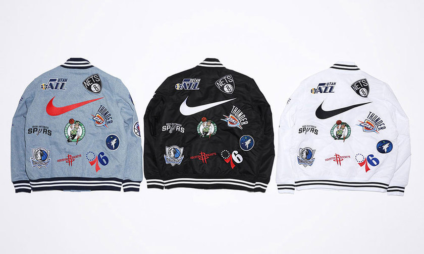 supreme耐克nba联名卫衣,supreme联名nikenba外套