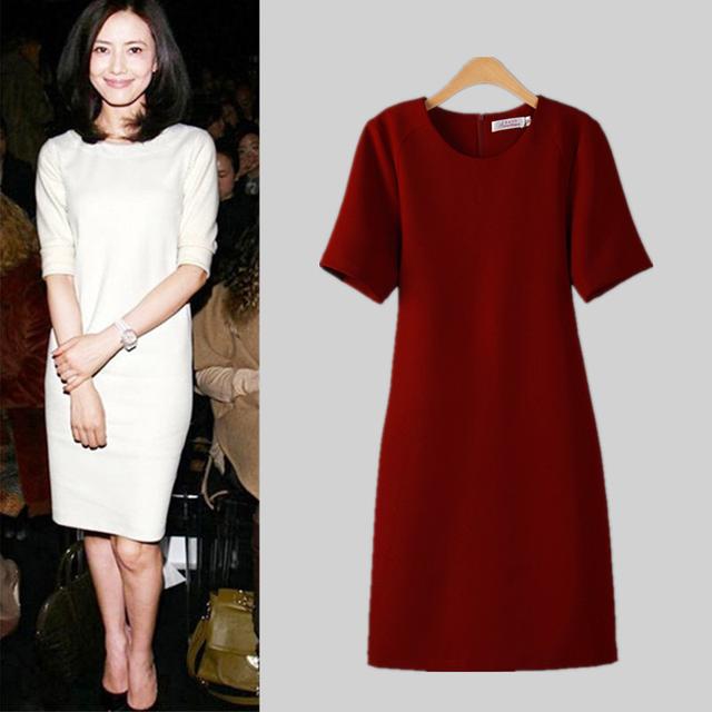 夏季大红裙淑女型,夏天迷人小红裙