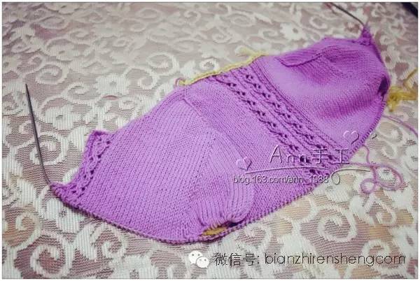 彩虹色针织女童开衫教程,春天宝宝开衫教程