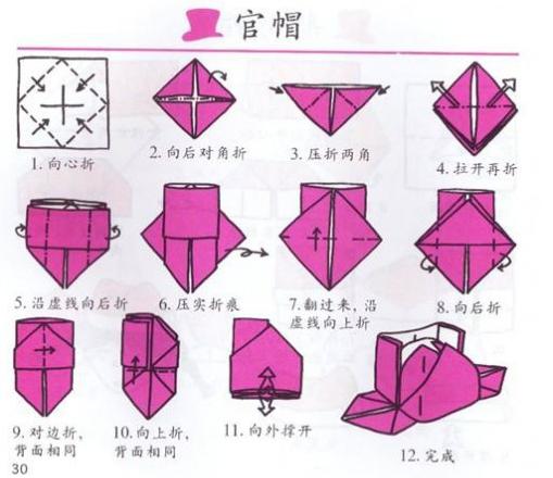 手工折纸大全玫瑰花,手工折纸大全不用胶水