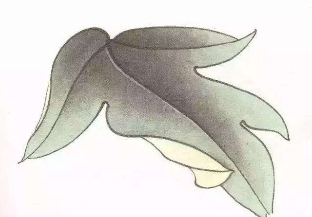 工笔画粉红花染色步骤,10分钟学会工笔画花朵染色