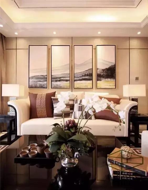 客厅电视背景墙涂料配色效果图,客厅背景墙哪种颜色最好看