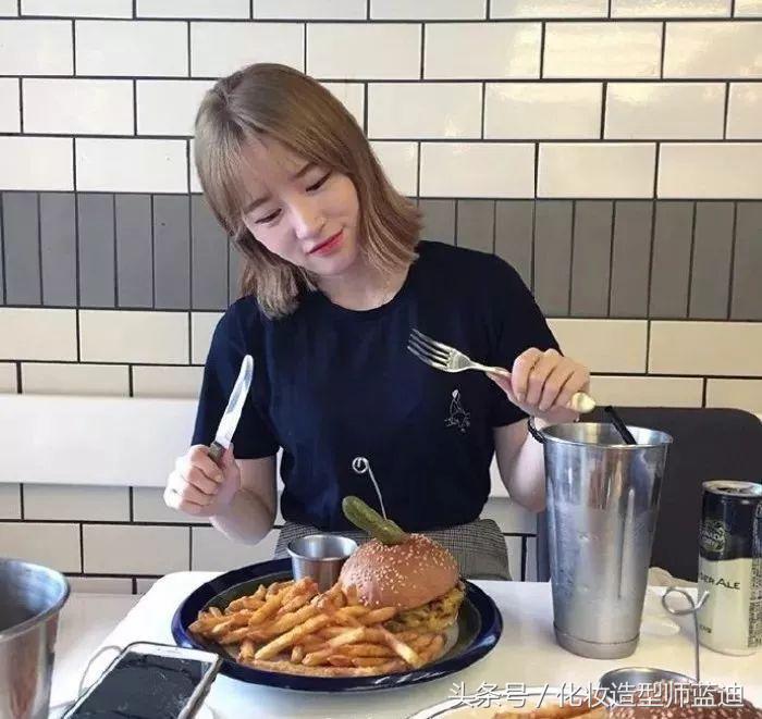 韩式泡面头短发,内扣短发适合什么颜色