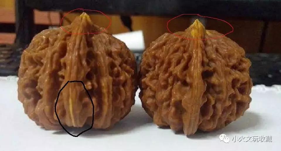 文玩核桃有点小崩尖,小火说