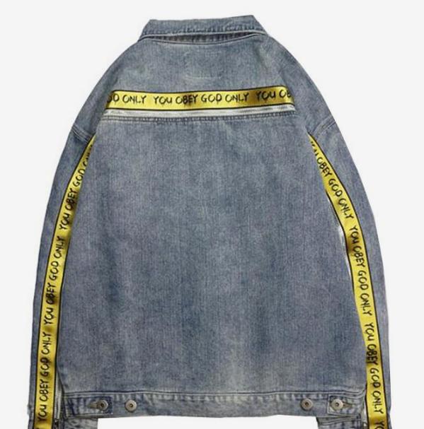 牛仔外套男款潮牌穿搭,小众设计感潮男牛仔外套