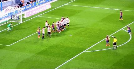 梅西十大经典直接任意球破门,梅西任意球和c罗任意球