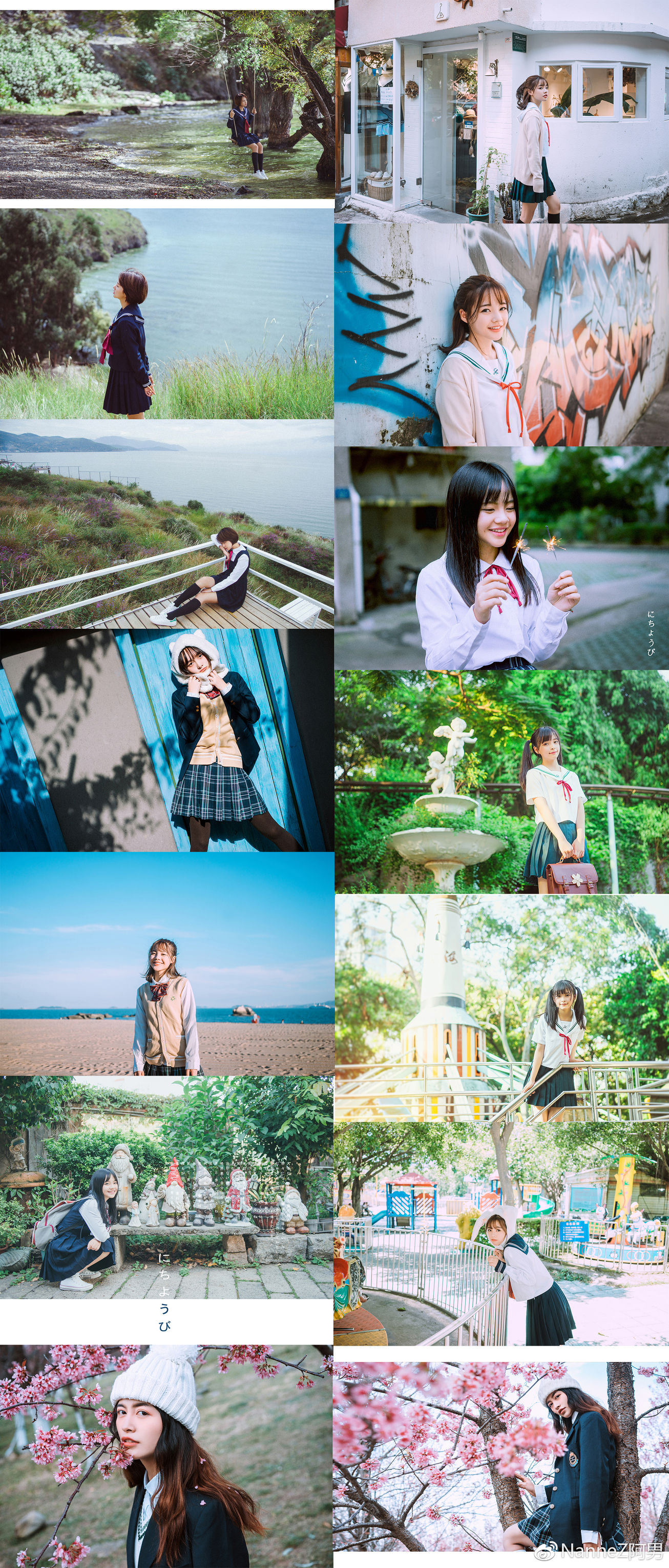 jk人像摄影技巧,海边jk制服拍摄教程