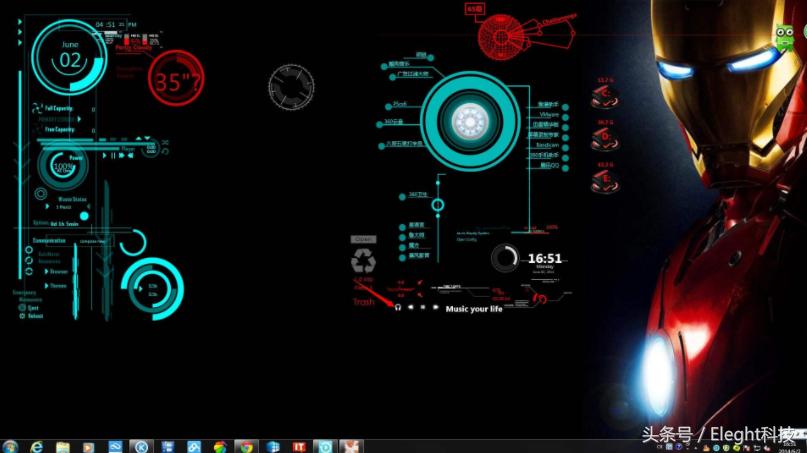 win10系统桌面美化设置,最酷win10桌面美化布置