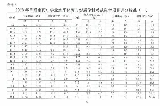 2024年阜阳中考体育加试项目,阜阳中考体育加试多少分