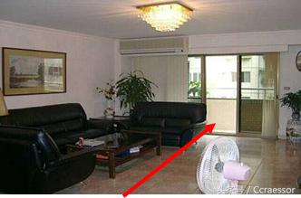 大门到阳台穿堂煞,大门直对阳台穿堂煞