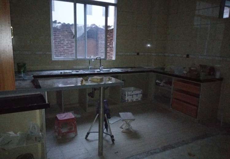 做瓷砖橱柜的全部流程,全水泥瓷砖橱柜