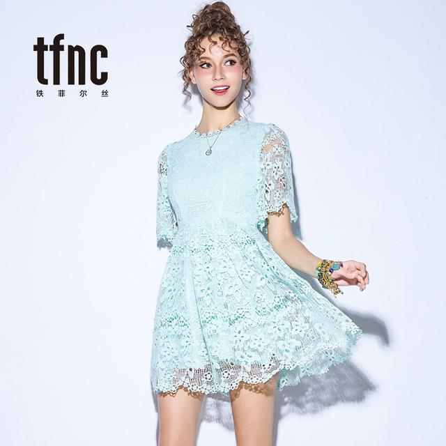 纯色收腰连衣裙女夏季新款,夏季雪纺纯色连衣裙