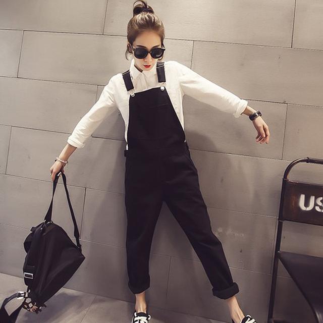 想穿背带裤但是不敢露腿怎么办,穿对裤子了搭啥上衣都好看