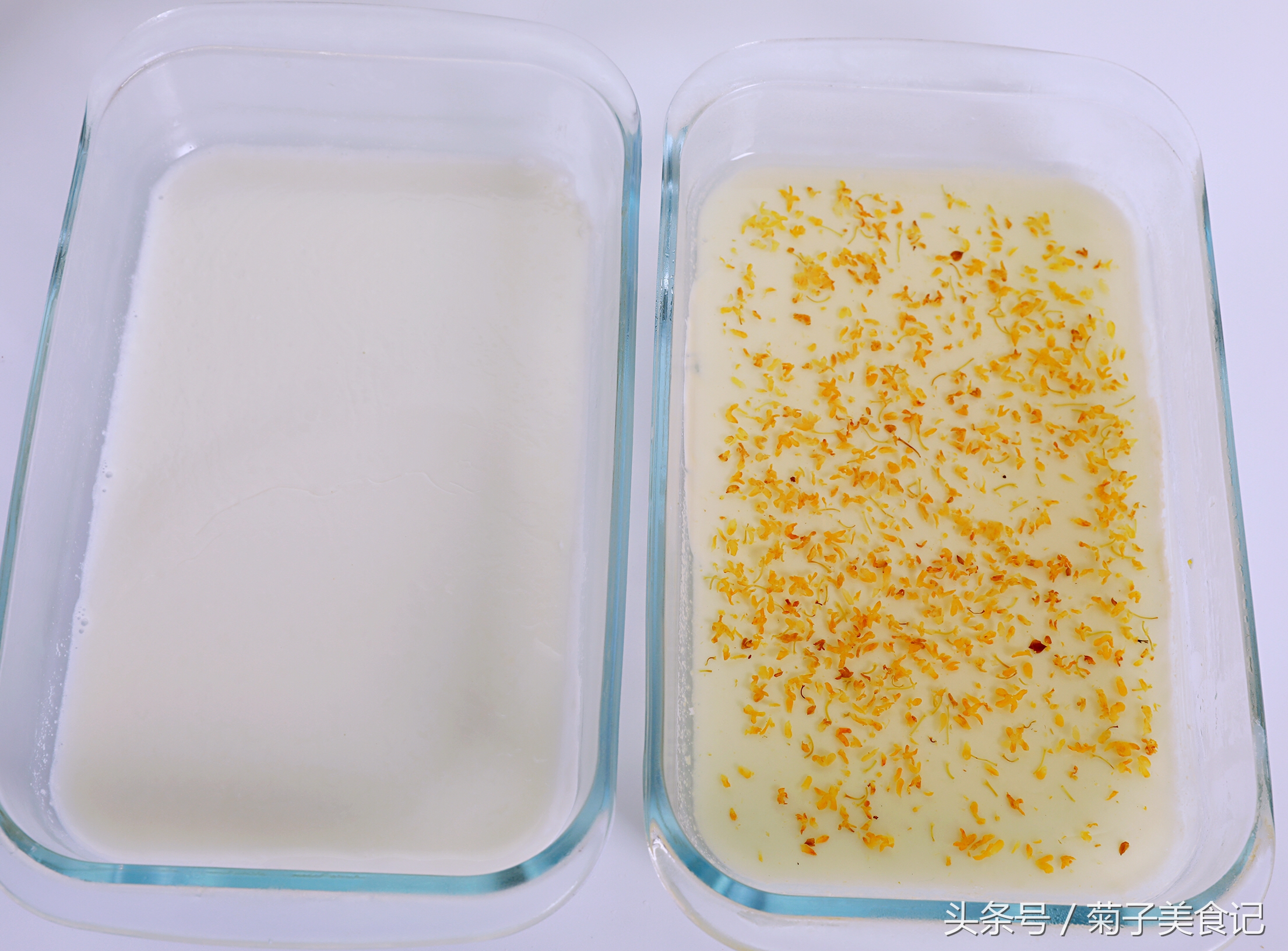 白凉粉椰汁桂花糕,椰汁桂花糕的做法教程