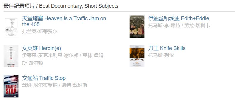 第90届奥斯卡获奖电影,第90届奥斯卡完整获奖名单